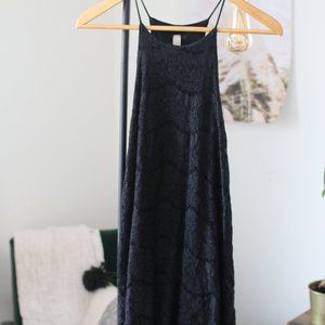 Halter Neck Black Lace Dress